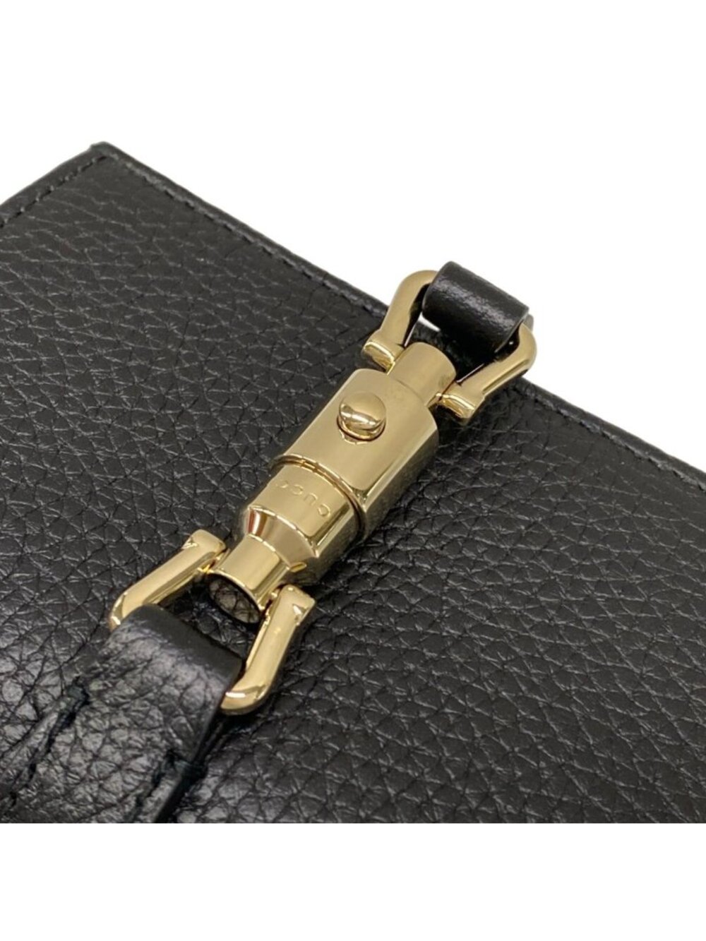 Gucci Bifold Wallet Jackie Black Silver Leather - Picture 10 of 10